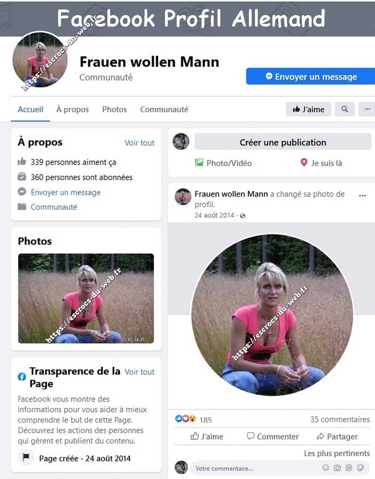 facebook profil allemand
